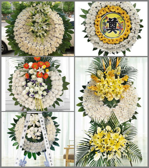 北京顺义区李桥镇南桃园村花圈速递